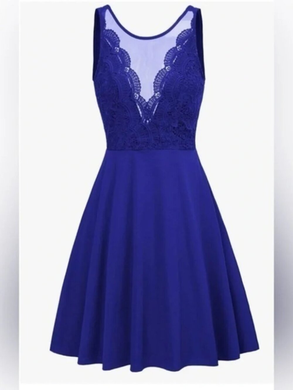 Grace Karin Royal Blue Above The Knee Dress Size Medium